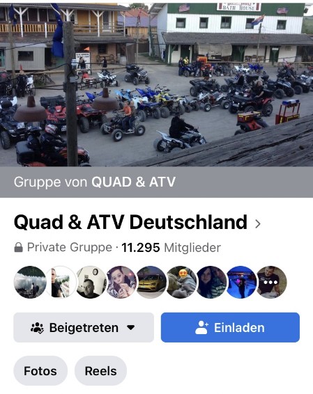 Facebook Gruppe Quad & ATV Deutschland