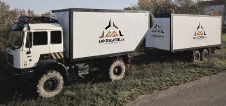 Unser Service Truck mit Anhänger Schmitz Cargobull