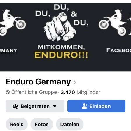 Facebook Seite Enduro Germany