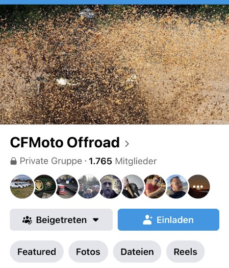 Facebook Gruppe CF Moto Offroad